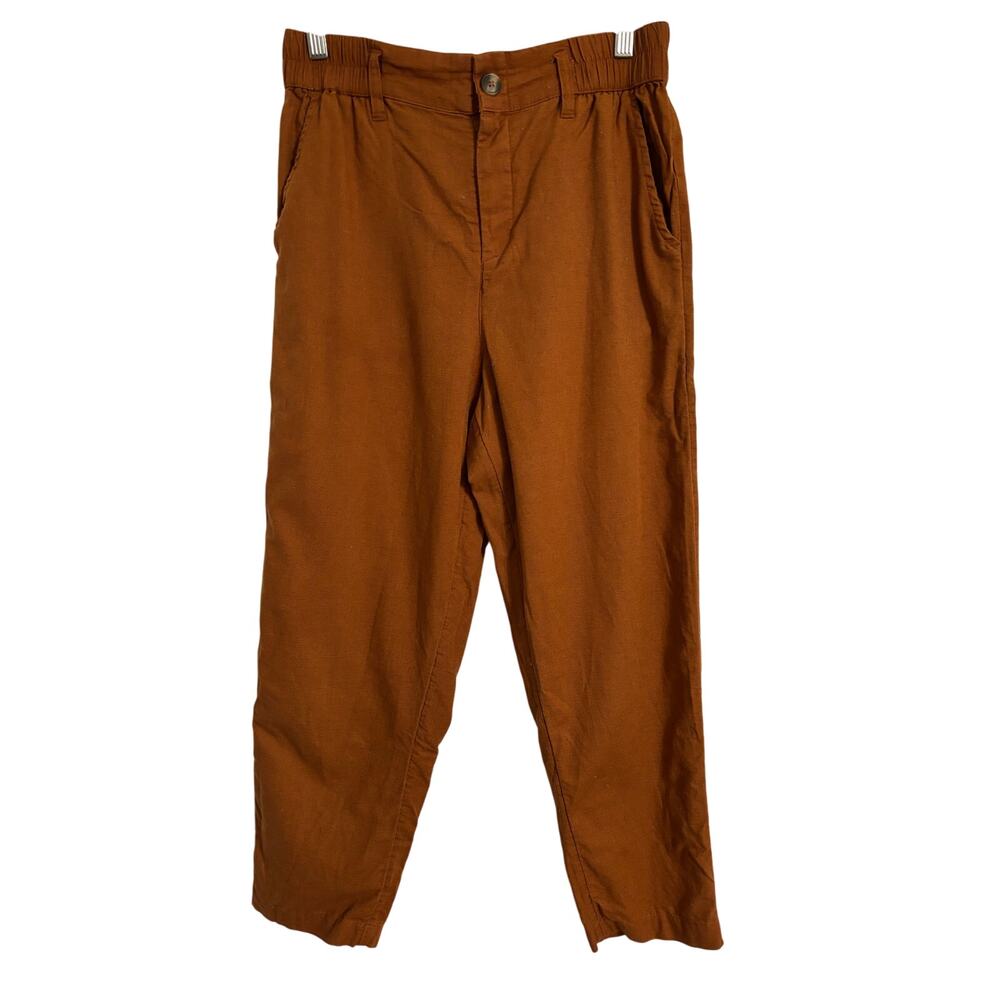 American Eagle‎ Women's Sm Linen Blend Lined Pants BOHO Cottagecore Festival